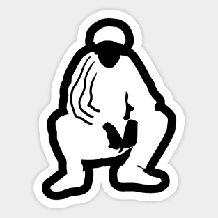 Slav squat Sticker